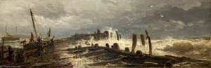 The Old Breakwater Walberswick — Edwin Ellis