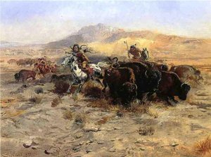 Buffalo Hunt — Charles Marion Russell