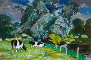 Willow Trees, Cattle And River — Adam Bruce Thomson