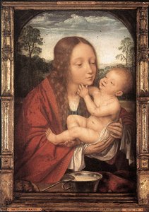 Virgin And Child In A Landscape — Quentin Massys, Northern Renaissance