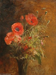 Still Life With Poppies — Geraldine Jacoba Van De Sande Bakhuyzen, Still Life
