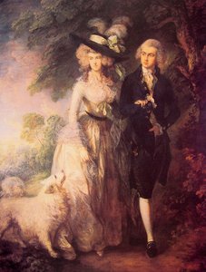 Mr And Mrs William Hallett — Thomas Gainsborough, Romantic Landscape