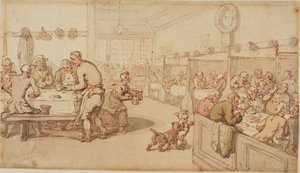 At An Old English Eating House — Thomas Rowlandson