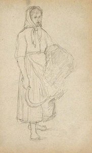 Woman Carrying Sythe — John Ottis Adams