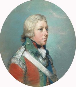 Portrait Of Sir Corbett Corbett, Half-length, In Profile To The Right, In Military Dress — Hugh Douglas Hamilton