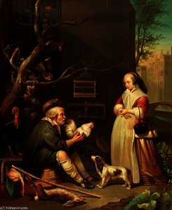 Dutch Bird Seller — Gabriel Metsu