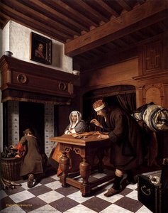 A Man Weighing Gold — Cornelis De Man
