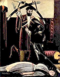 Brother And Sister. A Scene From The Play Vladimir Guniya — Niko Pirosmani