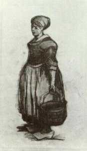 Peasant Woman With A Bucket — Vincent Willem Van Gogh, Post-impressionism