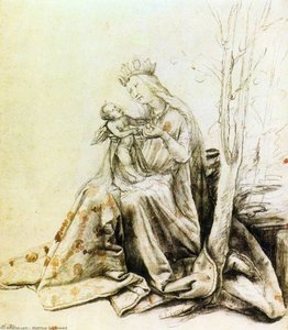 Virgin And Child — Matthias Grünewald, Baroque Renaissance Fusion