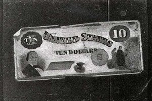 Ten Dollar Bill, (painting) — John Frederick Peto