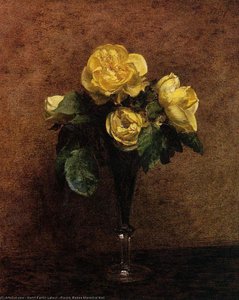 Fleurs. Roses Marechal Neil — Henri Fantin-latour