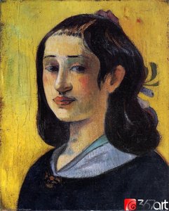 Portrait Of Aline Gauguin — Eugène Henri Paul Gauguin, Post-impressionism