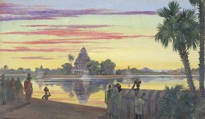 El Estanque, Madura, India — Marianne North
