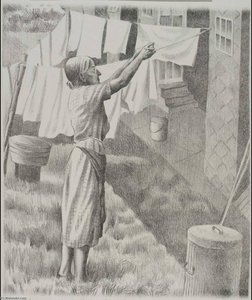 Hanging Out The Wash — Harry Brodsky