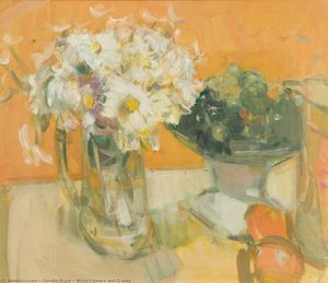 White Flowers And Grapes — Gordon Bryce