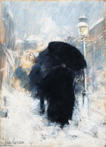A New York Blizzard — Frederick Childe Hassam