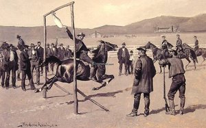 A Gander Pull — Frederic Remington