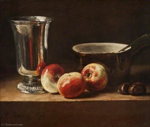 Still Life with Apples and a Silver Goblet