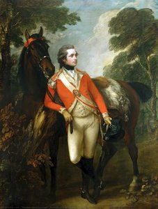Portrait Of John Hayes St. Leger — Thomas Gainsborough, Rococo Art