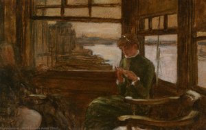 Study Of Cathlene Newton In A Thames Tavern — Jacques Joseph Tissot