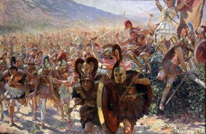 Battle Of Marathon — Georges Antoine Rochegrosse, Romanticism
