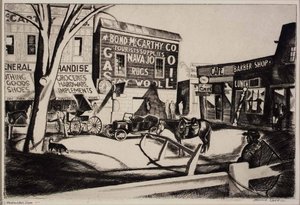 Taos Plaza — Howard Cook