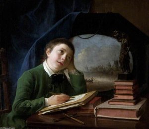 Portrait Of His Son Sketching