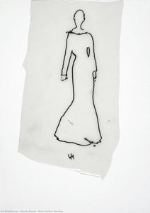 Alaïa Fashion Drawing — Claude Parent
