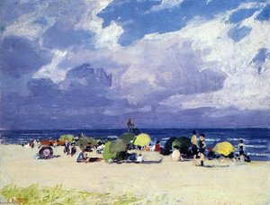 Purple Beach Scene — Edward Henry Potthast