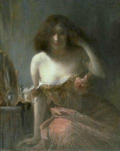 Femme à sa toilette