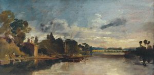 The Thames Near Walton Bridges — J.m.w. Turner, Romanticism