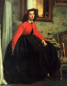 Young Girl In Red Jacket — Jacques Joseph Tissot