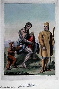 A Chukchi Couple with their children