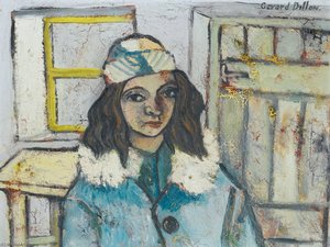 Portrait Girl In A Bonnet — Gerard Dillon