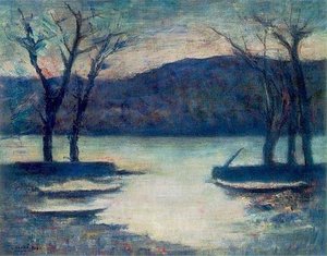 Winter Lake — Carlo Carrà