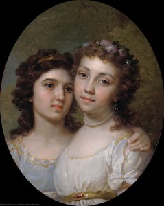 Lizanka And Dashenka — Vladimir Lukich Borovikovsky