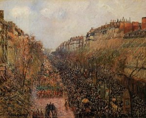 Boulevard Montmartre Mardi Gras — Camille Pissarro