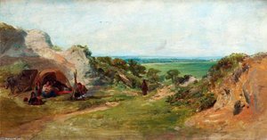 Landscape - The Gypsy Camp — William Collins