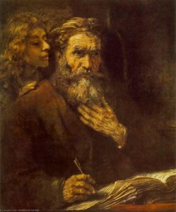 Evangelist Matthew And The Angel — Rembrandt Van Rijn, Baroque