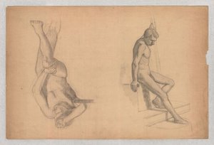 Figures Studies Of Male Nude — Theodore Clement Steele