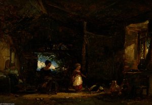 Interior Of A Cottage In Wales — William James Müller