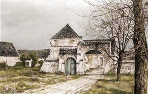 Paysage Champêtre À Tavant-le Gilet — Léonard Tsuguharu Foujita