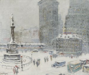 Columbus Circle, (1936) — Guy Carleton Wiggins