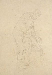 A Man Sawing Timber — John Frederick Lewis