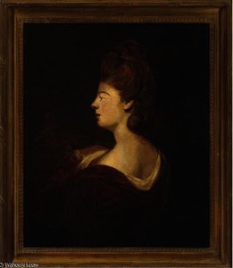 Portrait Of A Lady, Quarter-length, In A Red Dress — George Romney