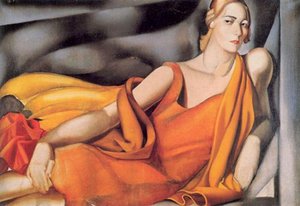 Woman In A Yellow Dress — Tamara De Lempicka