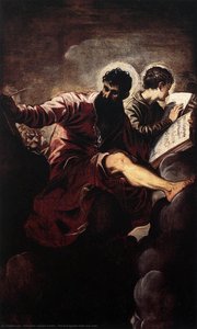 The Evangelists Mark And John — Jacopo Tintoretto, Baroque Drama