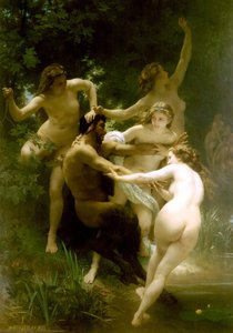 Nymphes Et Satyre (also Known As Nymphs And Saytr) — William-adolphe Bouguereau, Academic Realism
