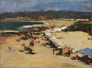 Figueira Da Foz Beach — Mário Augusto Pereira, Post-impressionism